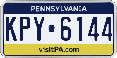 PA license plate KPY6144