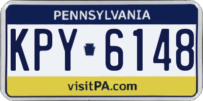 PA license plate KPY6148