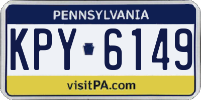 PA license plate KPY6149