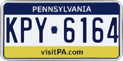 PA license plate KPY6164