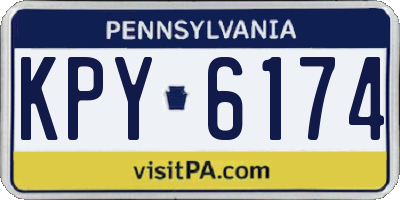 PA license plate KPY6174