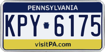 PA license plate KPY6175