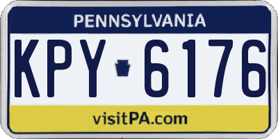 PA license plate KPY6176