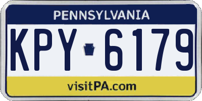 PA license plate KPY6179