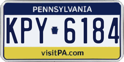 PA license plate KPY6184