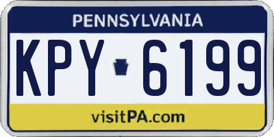 PA license plate KPY6199