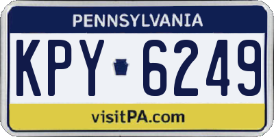 PA license plate KPY6249