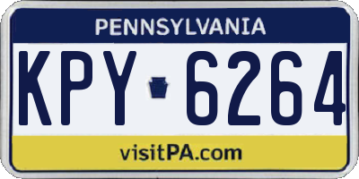 PA license plate KPY6264