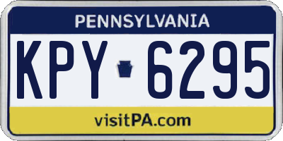 PA license plate KPY6295