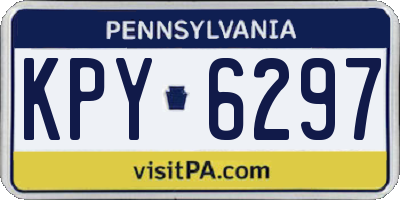 PA license plate KPY6297