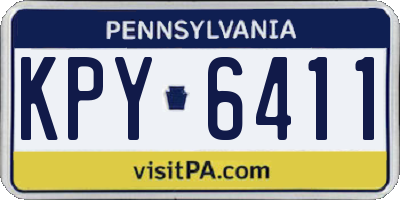 PA license plate KPY6411