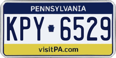 PA license plate KPY6529
