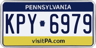 PA license plate KPY6979
