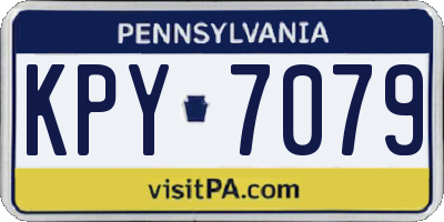 PA license plate KPY7079