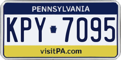PA license plate KPY7095