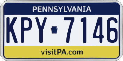 PA license plate KPY7146