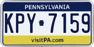 PA license plate KPY7159