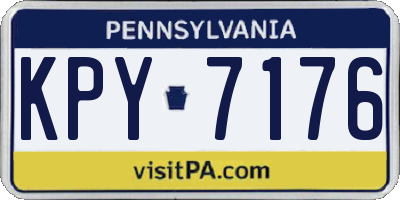 PA license plate KPY7176