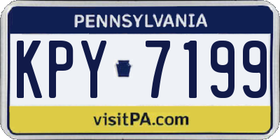 PA license plate KPY7199