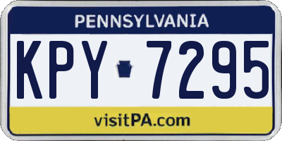 PA license plate KPY7295