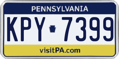 PA license plate KPY7399