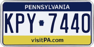 PA license plate KPY7440