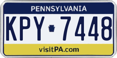 PA license plate KPY7448