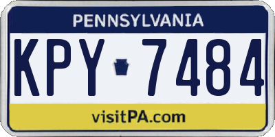 PA license plate KPY7484