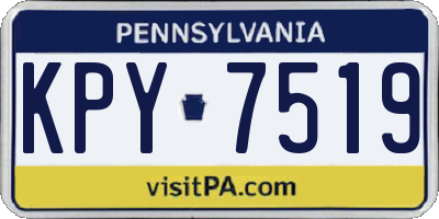 PA license plate KPY7519
