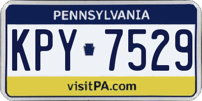 PA license plate KPY7529