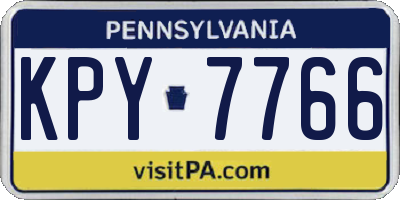 PA license plate KPY7766