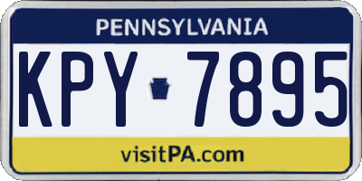 PA license plate KPY7895
