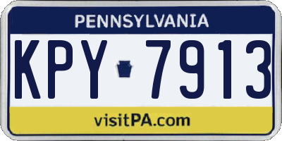 PA license plate KPY7913