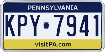 PA license plate KPY7941