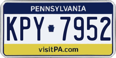 PA license plate KPY7952