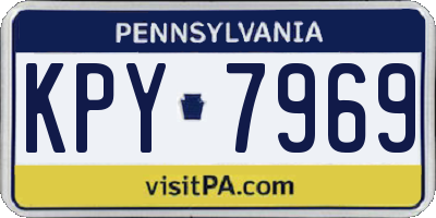 PA license plate KPY7969