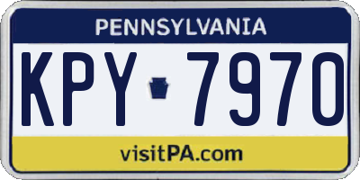 PA license plate KPY7970