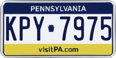 PA license plate KPY7975