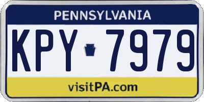 PA license plate KPY7979