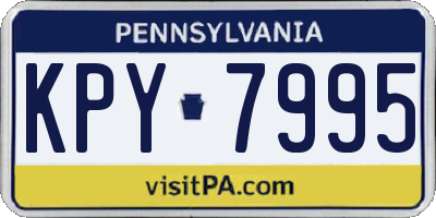 PA license plate KPY7995