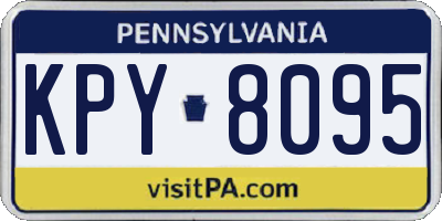 PA license plate KPY8095