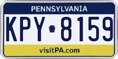PA license plate KPY8159