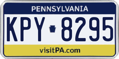 PA license plate KPY8295