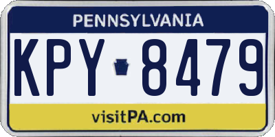 PA license plate KPY8479