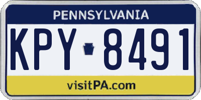 PA license plate KPY8491