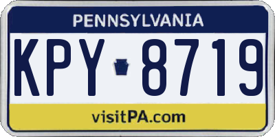 PA license plate KPY8719