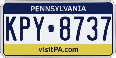 PA license plate KPY8737