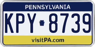 PA license plate KPY8739