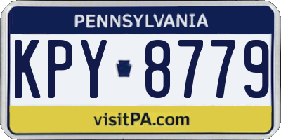 PA license plate KPY8779