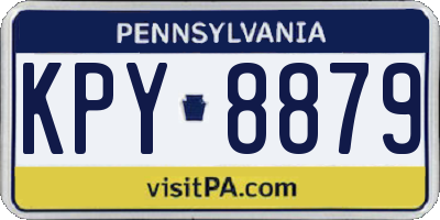 PA license plate KPY8879